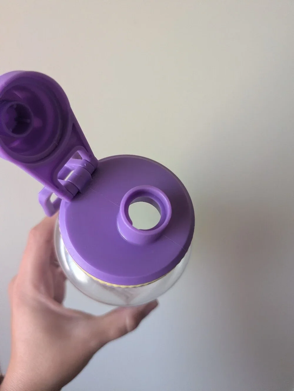 Purple and Yellow 'Love, Laughter and Friends' Party Water Bottle